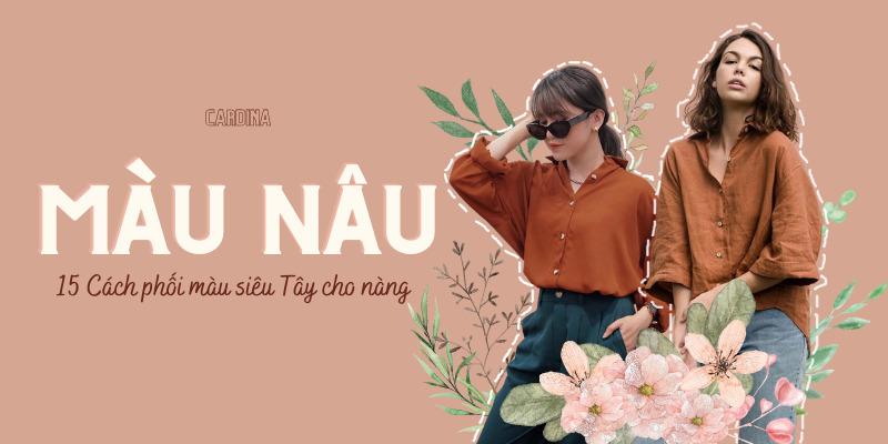 Cach phoi mau nau ca phe sua voi xanh navy va hong pastel